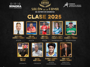 Determinan la Clase 2025 del Salón de la Fama del Deportista Sonorense: Codeson