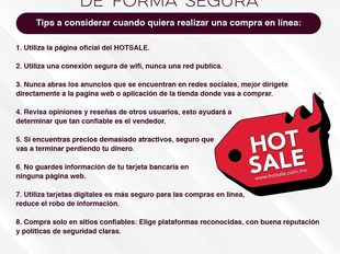 Emite Gobierno de Sonora recomendaciones para compras seguras durante Hot Sale