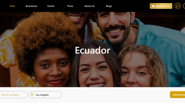 United Tribes community website featuring a smiling family