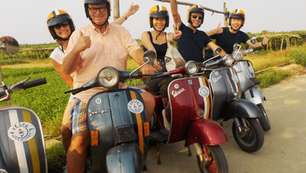 A Journey Through Vietnam’s Rice Fields on a Vespa Tour