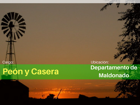 Peón de Campo y Casera - Maldonado