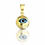 Thumbnail: 14K Gold Mini Evil Eye Pendant – 9mm Protective Charm