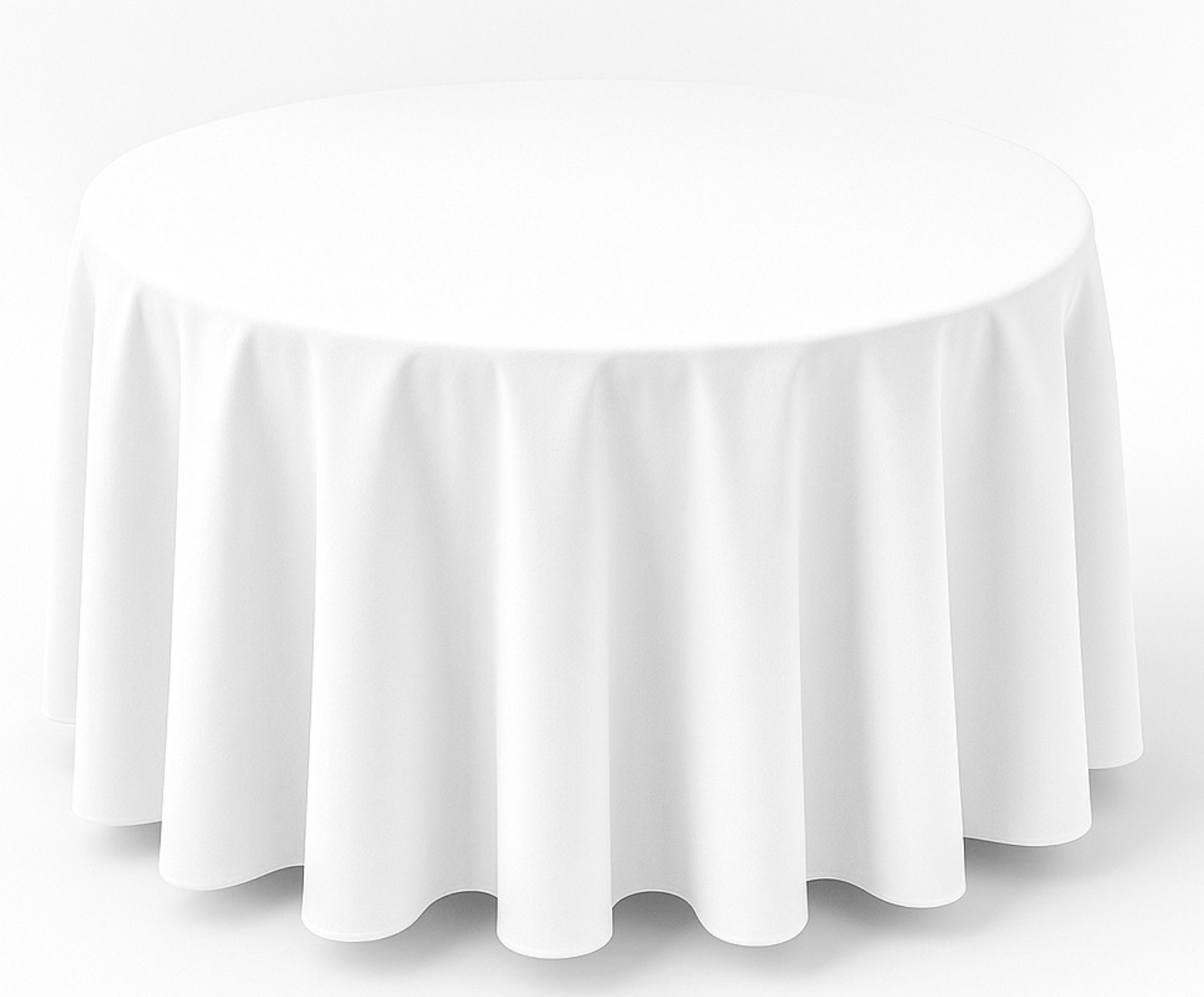 Table Cloth (White - Round)