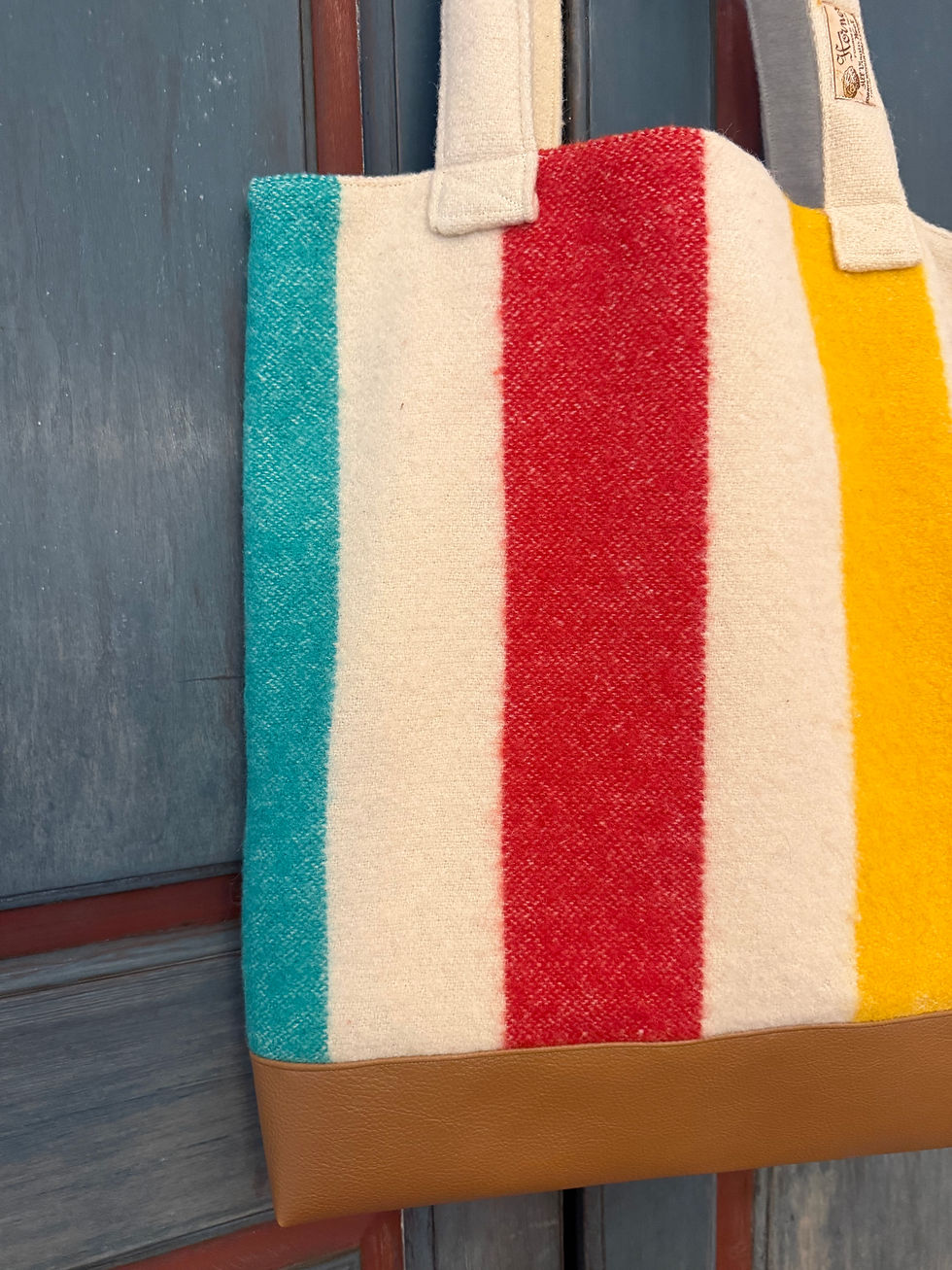 Thumbnail: Vintage Horner Wool Tote Bag 1930s-50s - #01