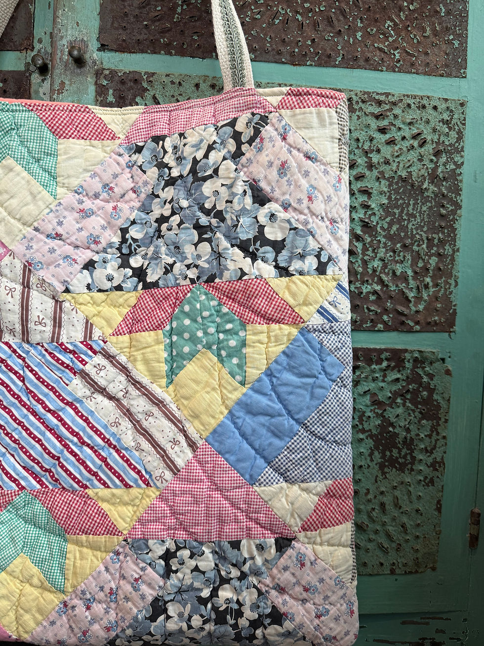 Thumbnail: Antique Dresden Tote Bag - Double Sided