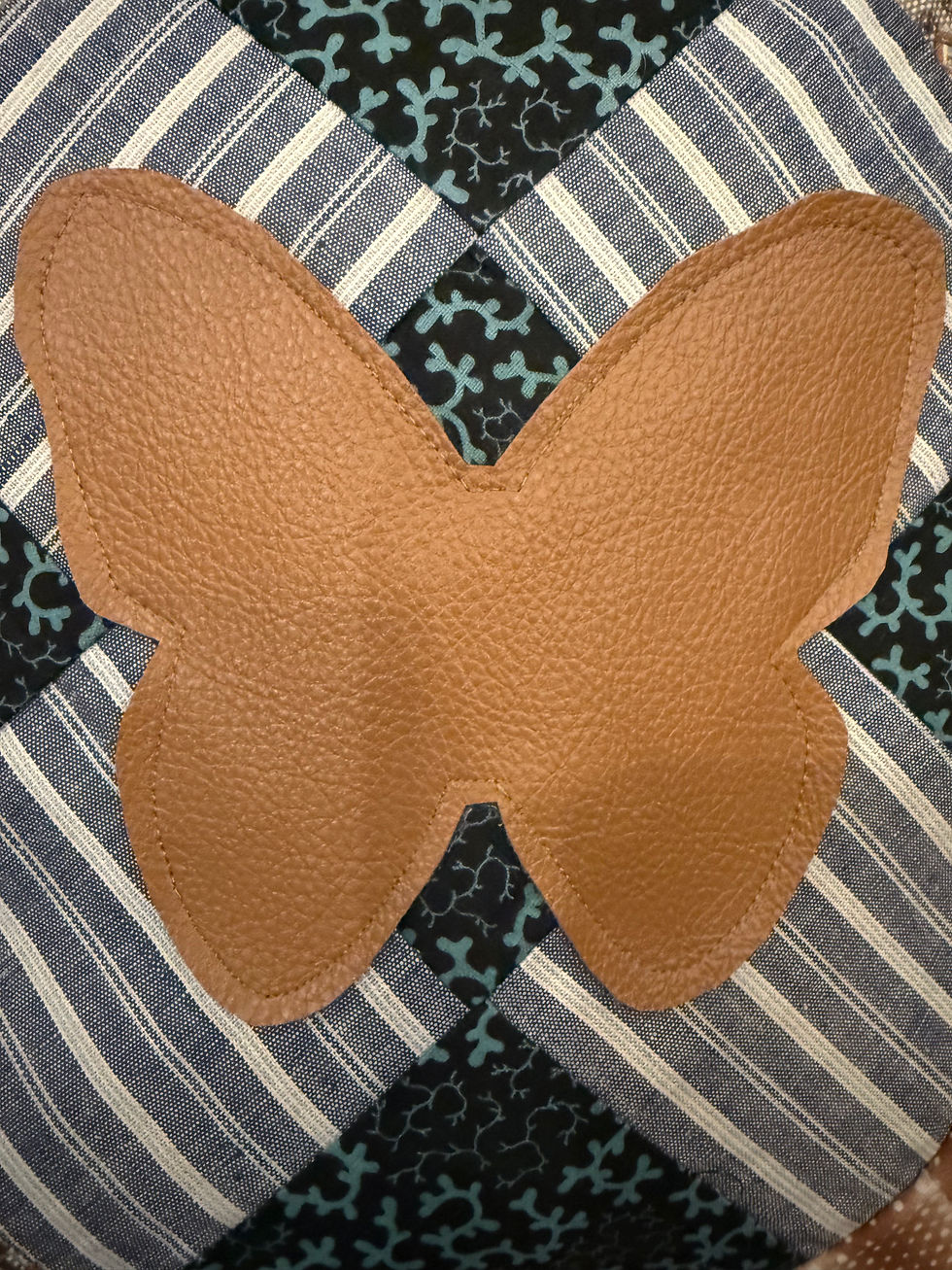 Thumbnail: Antique Butterfly Quilt Accent Pillow