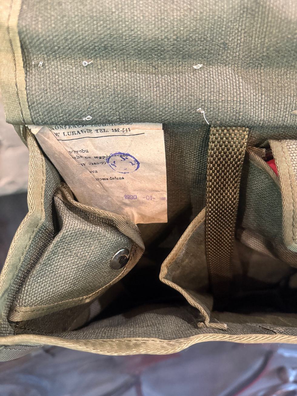 Thumbnail: Vintage Cold-War Era Military Shoulder Bag - #03