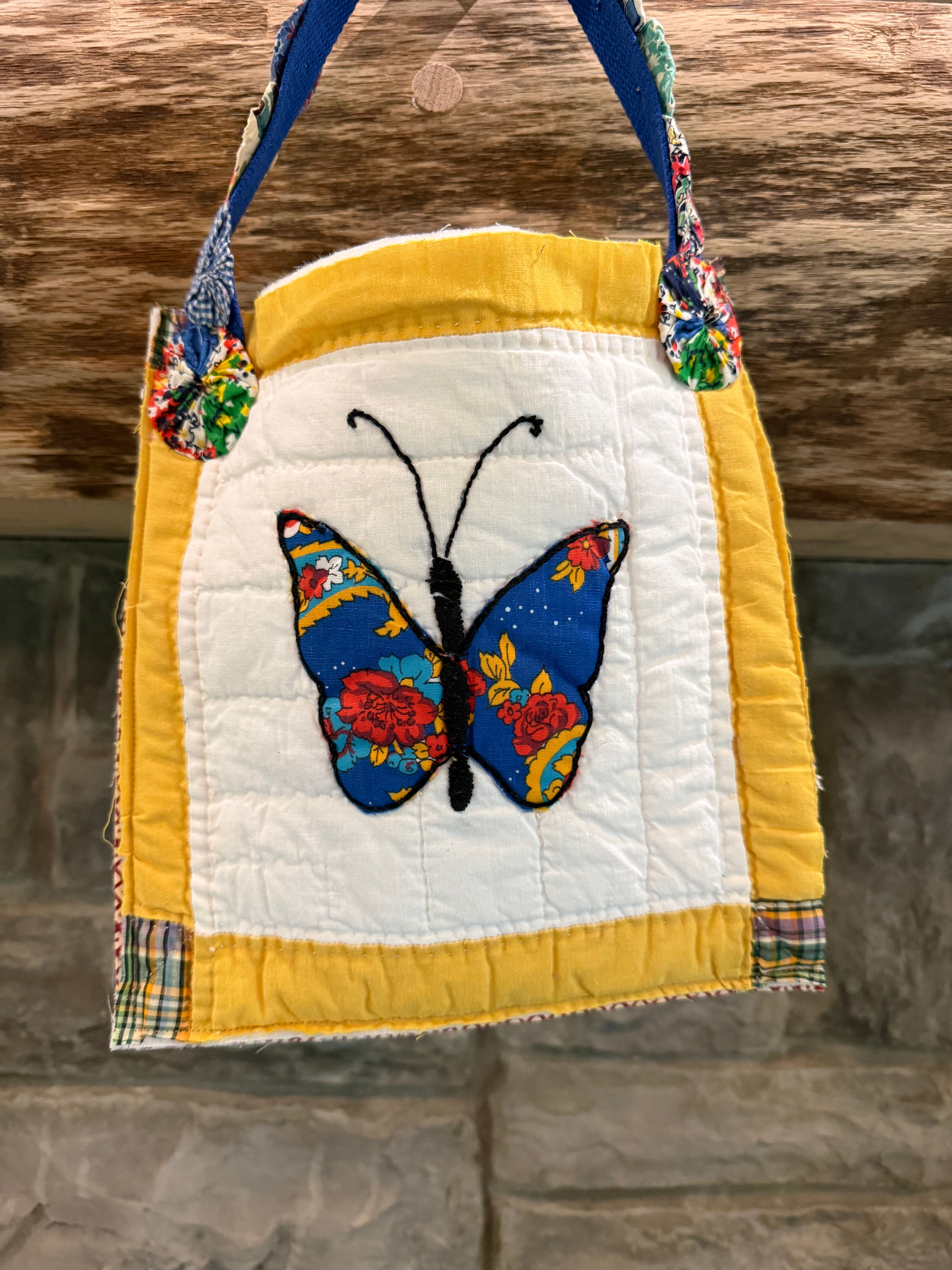 Vintage Butterfly Ditty Bag