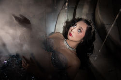 enveloped in strawberry milk clouds