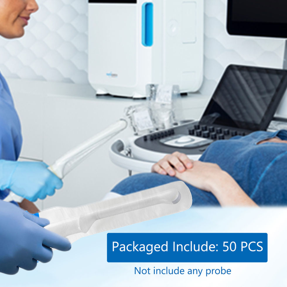 Ultrasound Probe Cover, Latex-Free Sterile Disposable Clear, 11"x1.6"