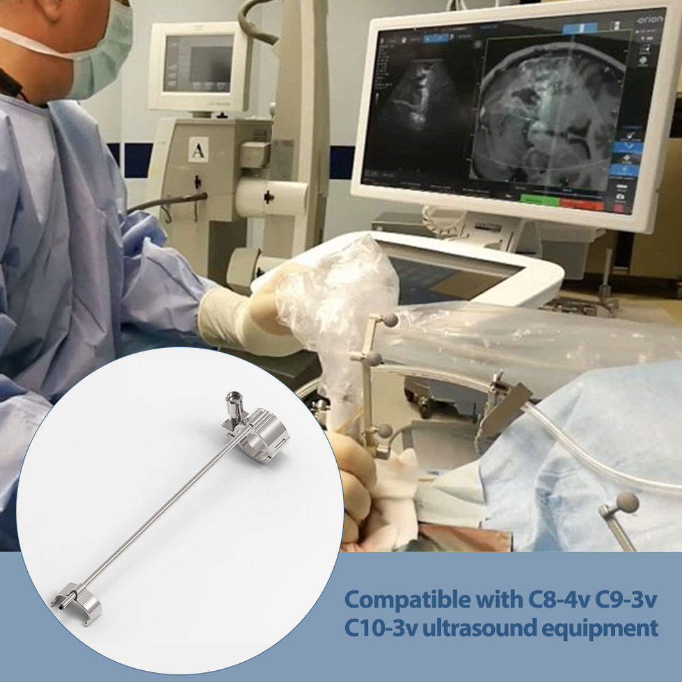 Ultrasound Needle Guide Bracket Compatible with C8-4v C9-3v C10-3v, Clinic Grade