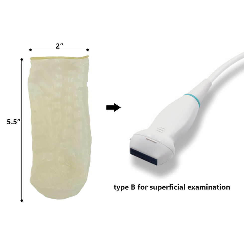 Type-B Ultrasound Probe Cover - Individual Packaging, 10 Pcs