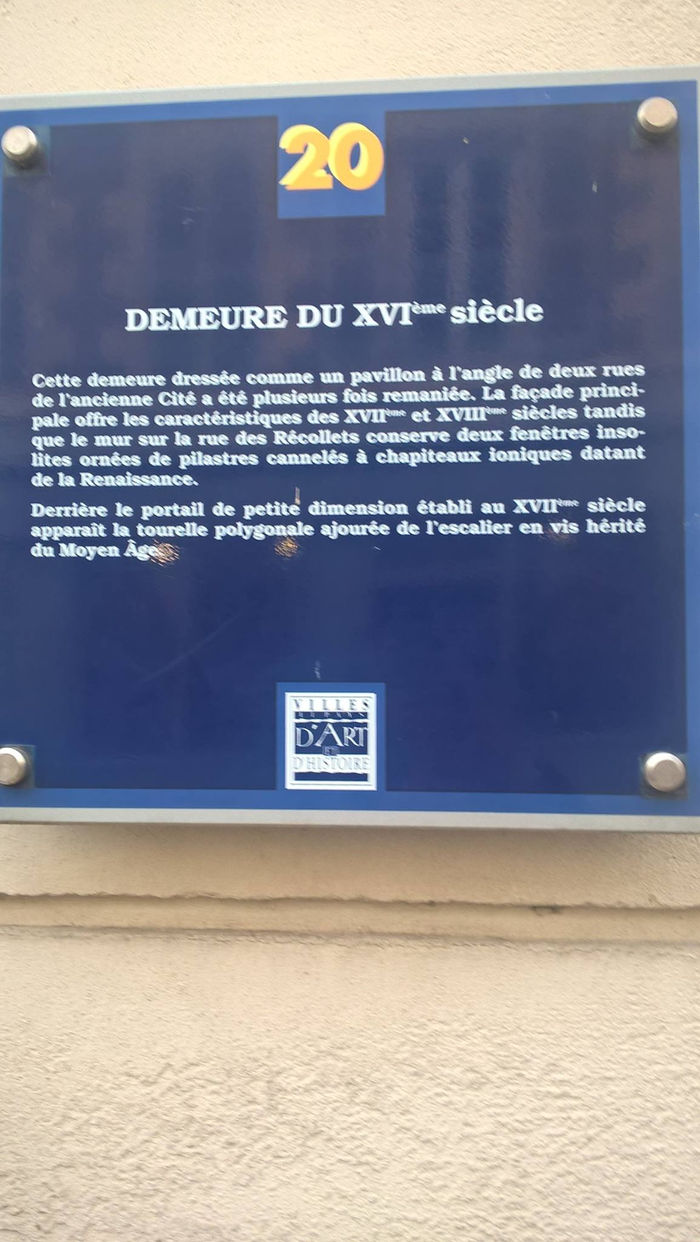 Demeure du XVIe