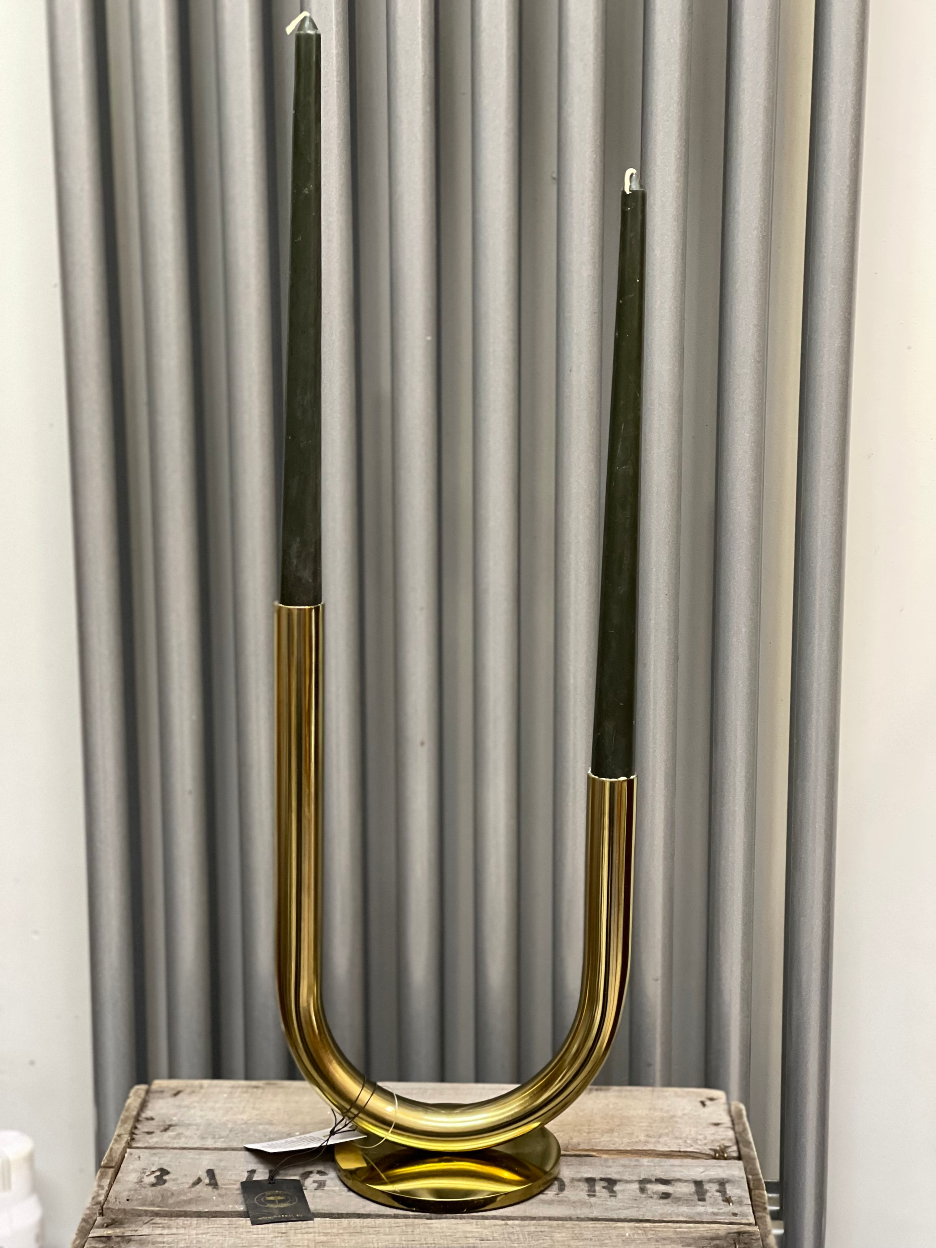 4 Grey Candles Danish 29cm