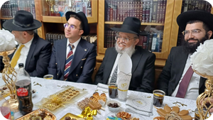 דָּבָר נָאֶה וּמִתְקַבֵּל | שמחת סגירת התנאים לנכדו מקורבו של ראש הישיבה שליט"א