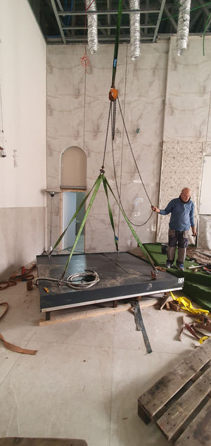 התחדשו העבודות בבית המדרש הגדול