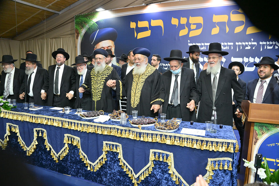 הקבלת פני רבו | גדולי ישראל ורבני הישיבה פיארו את המעמד