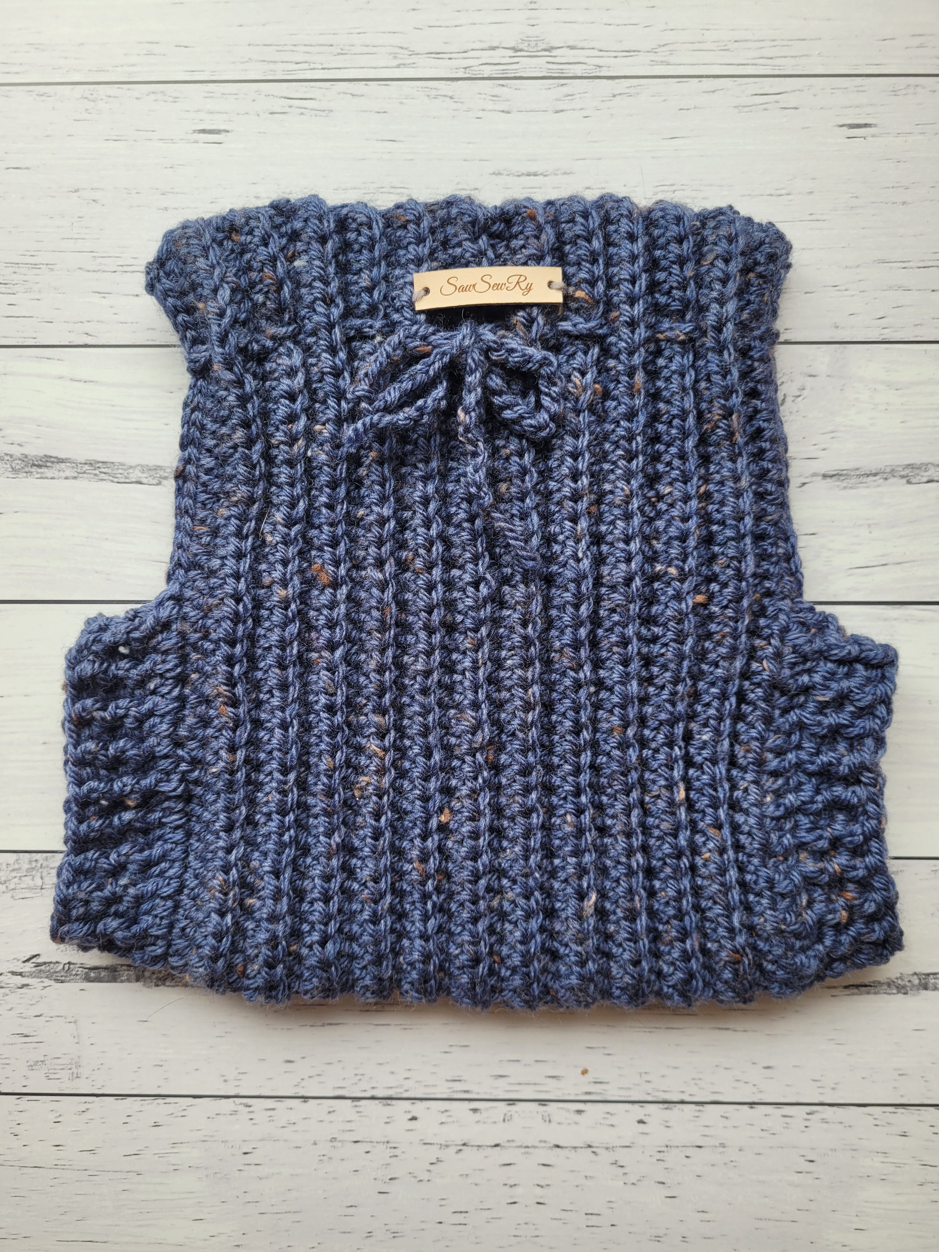 Crochet Wool Cover - Tweed