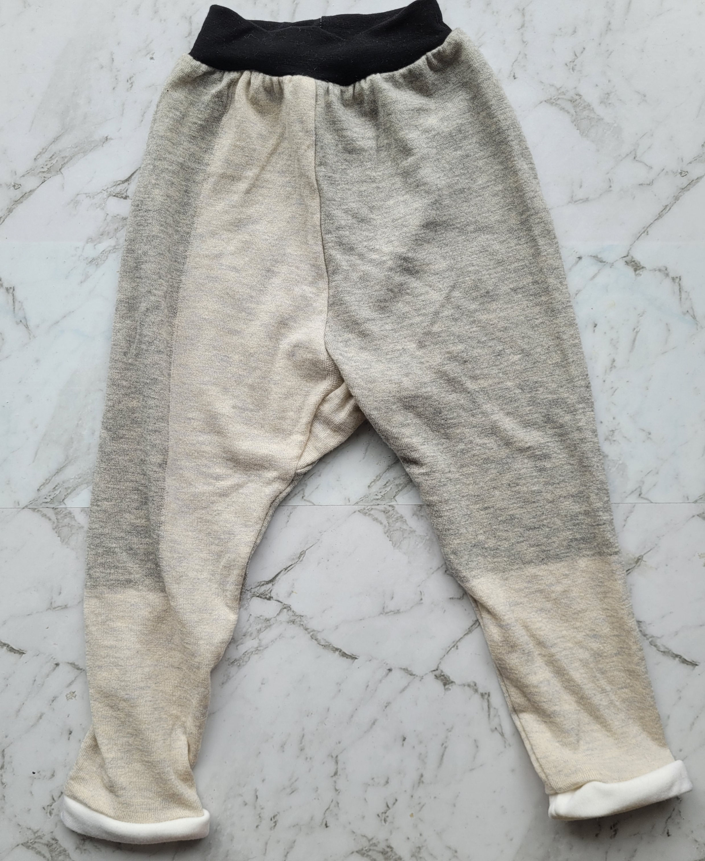 Wool Longies - Grey Cashmere - 3 T