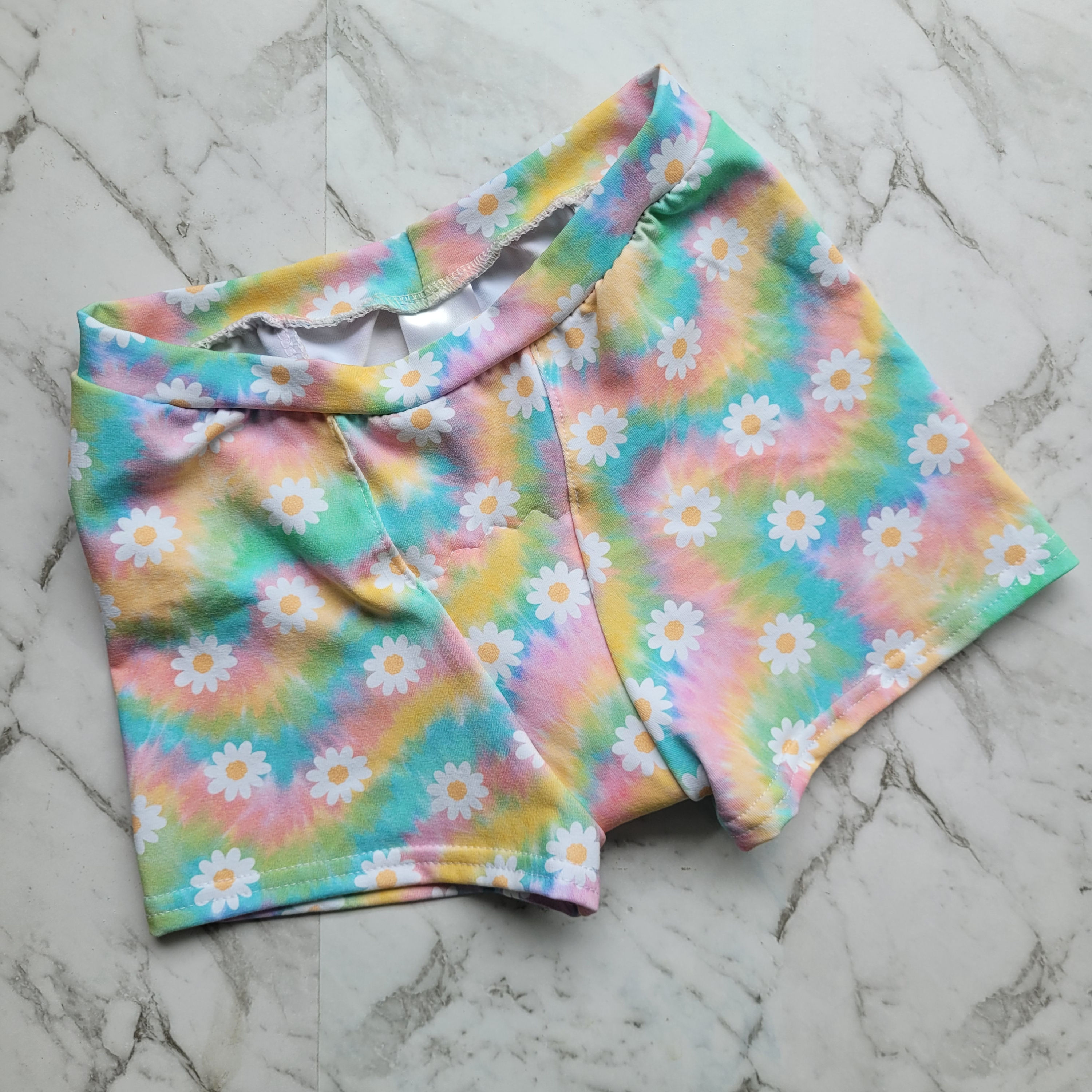Period Boxers - Teen size 10 - Regular - Rainbow Daisy