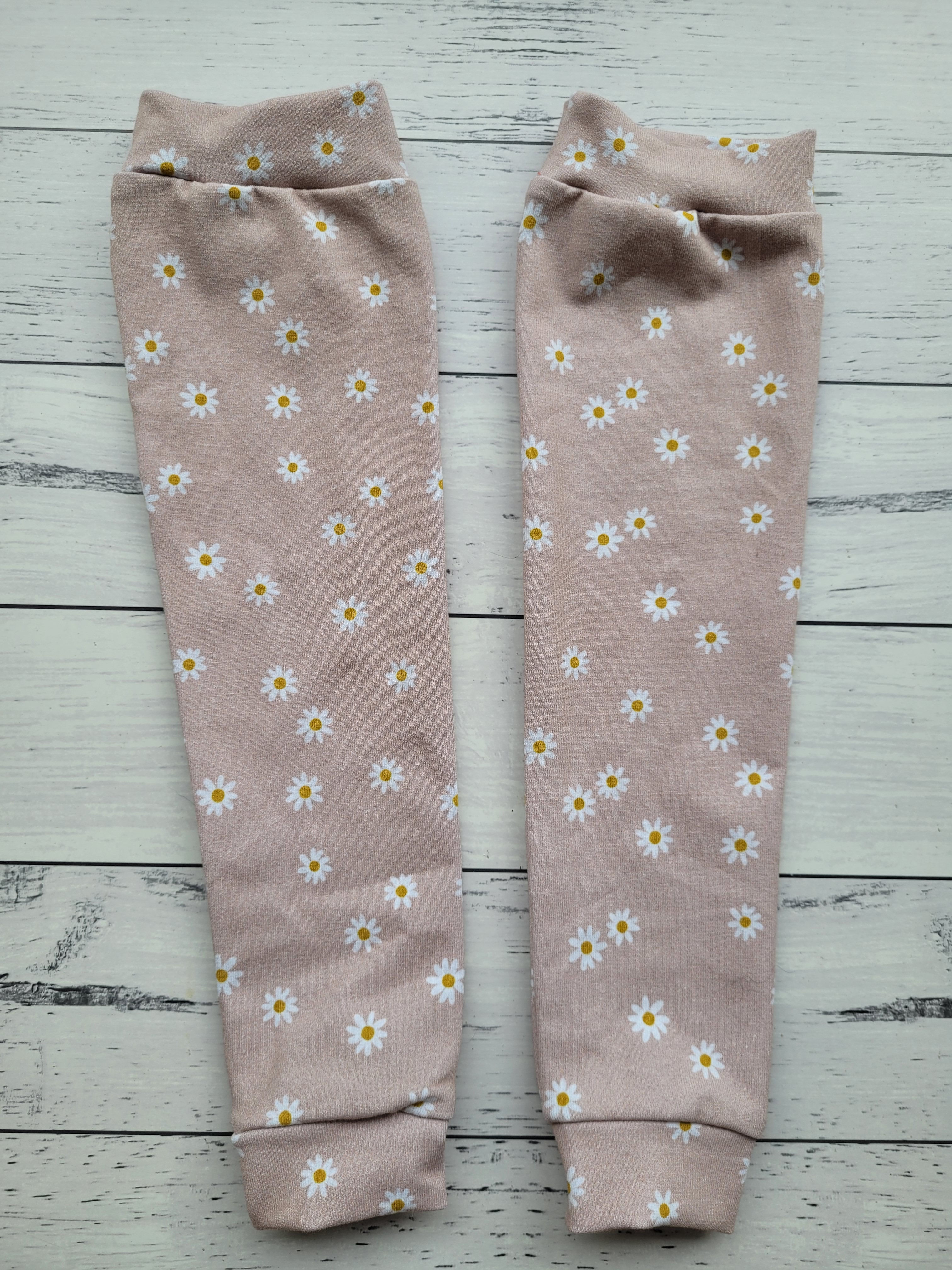 Leg Warmers - Pink Daisy - 12-18m