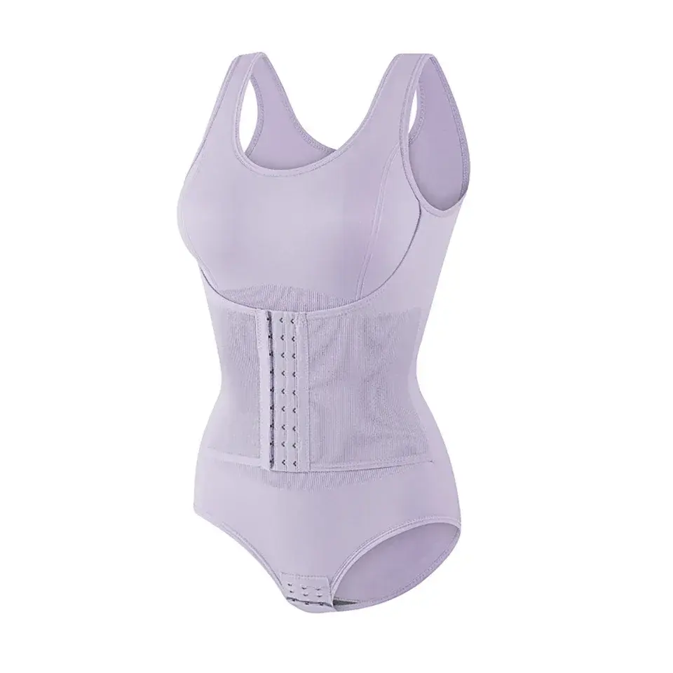 Thumbnail: Women’s Shapewear Bodysuit with Zip & Waist Belt