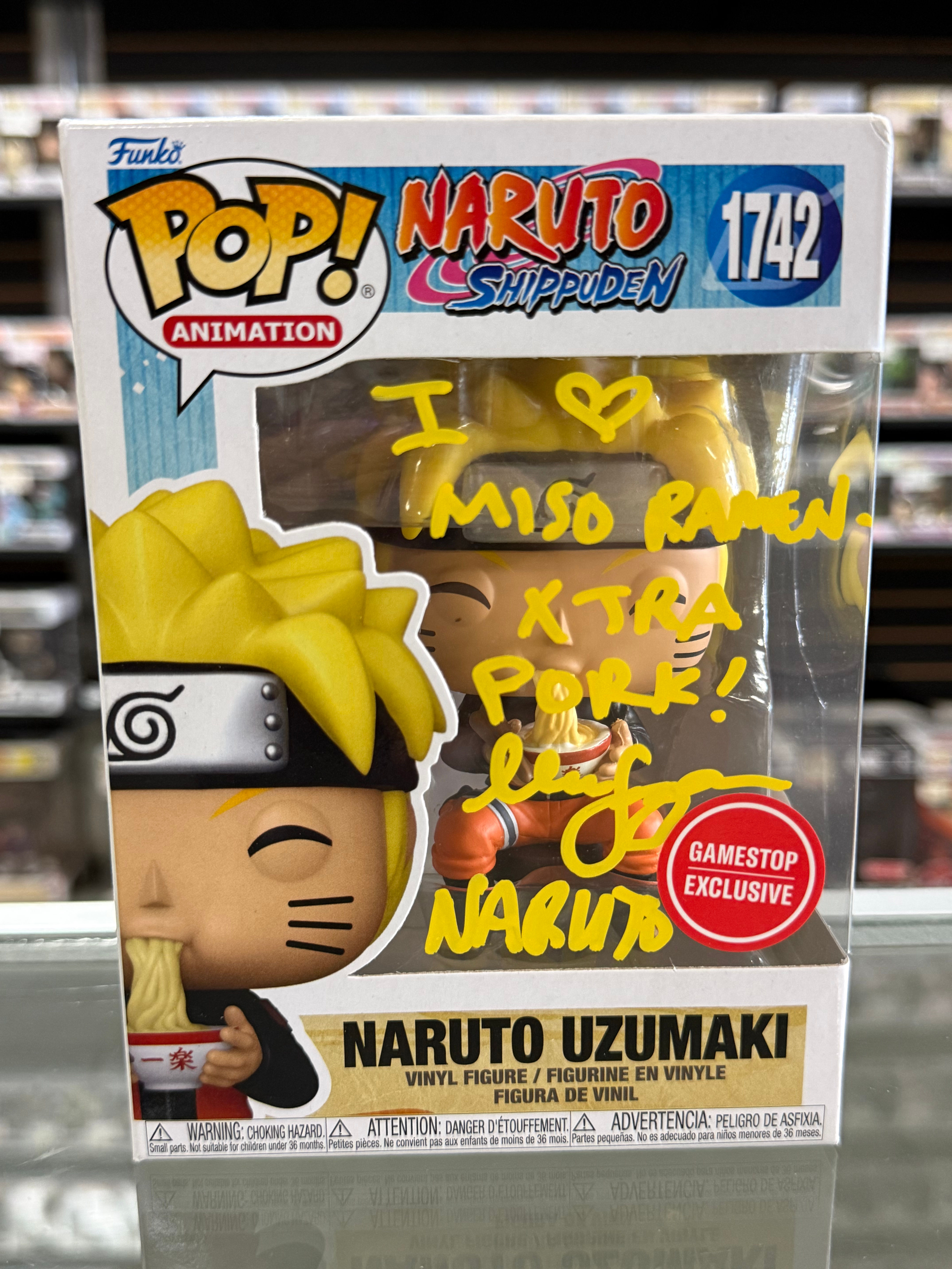 Naruto Uzumaki #1742 Naruto Shippuden Funko Pop Signed By Maile Flanagan w/COA