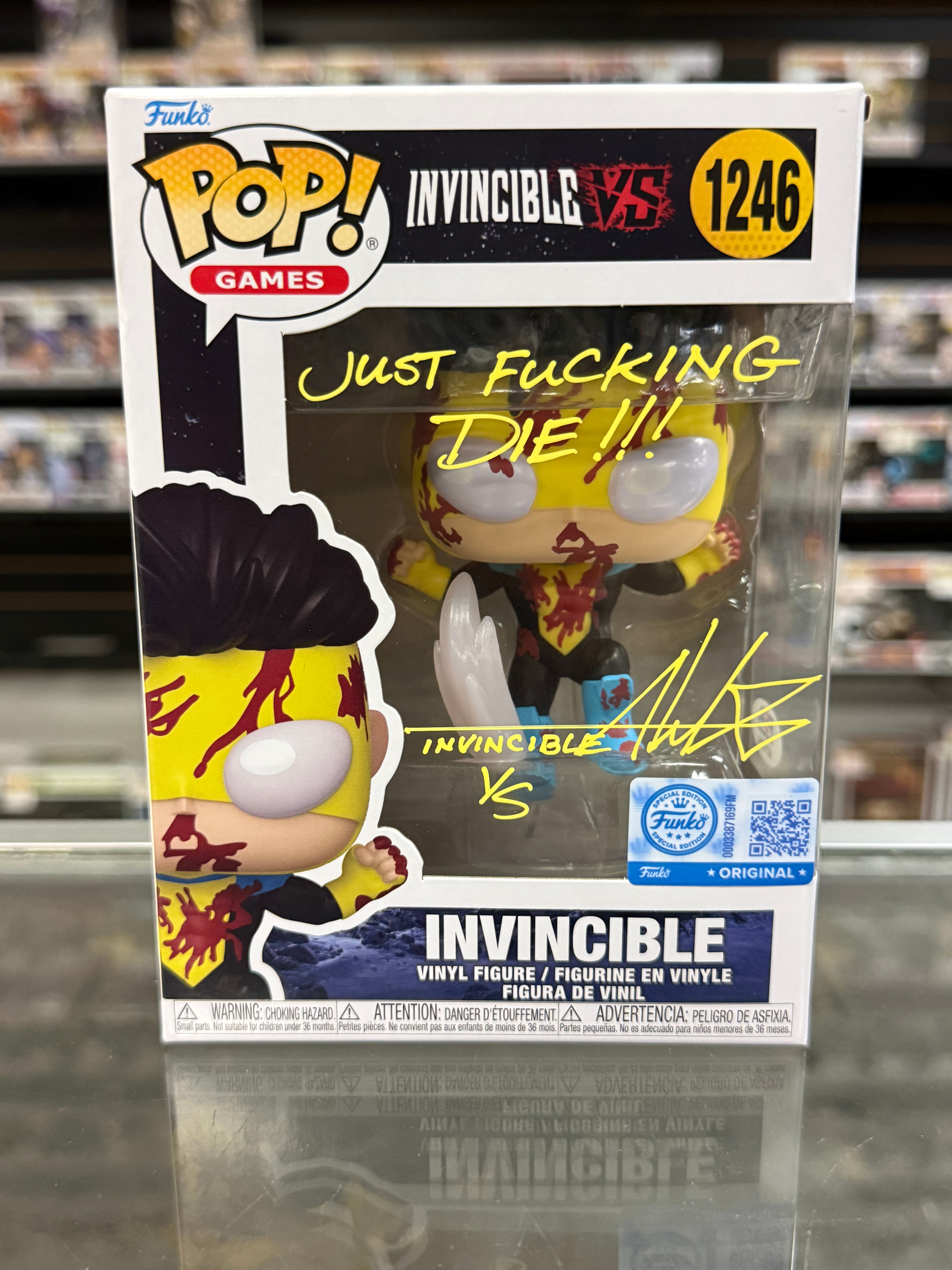 Invincible #1246 Invincible VS Funko Pop Signed By Aleks Le w/COA