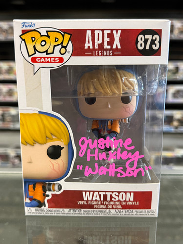 Wattson #873 Apex Legends Funko Pop Signed By Justine Huxley w/COA