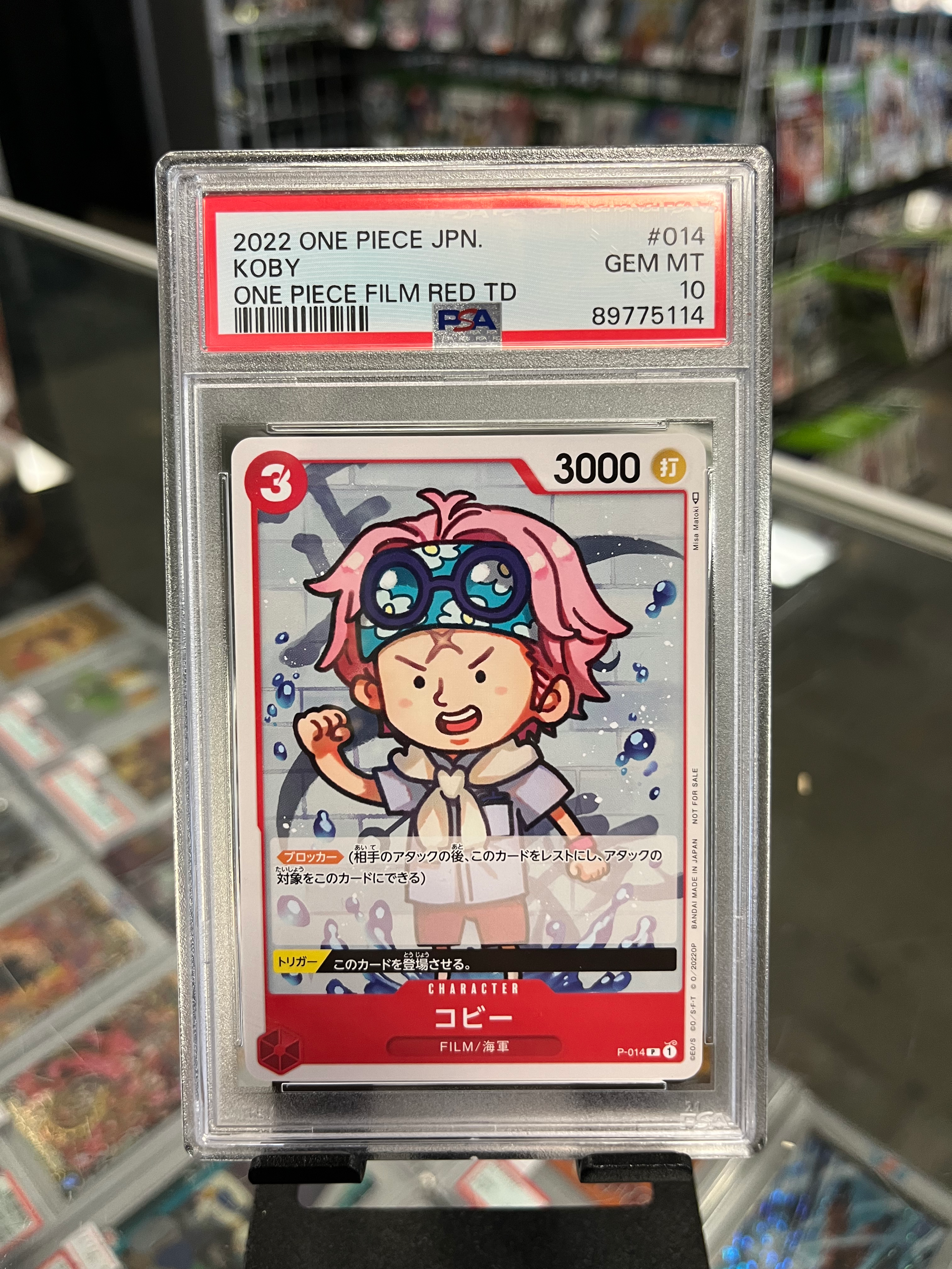 Koby One Piece Film Red TD PSA 10