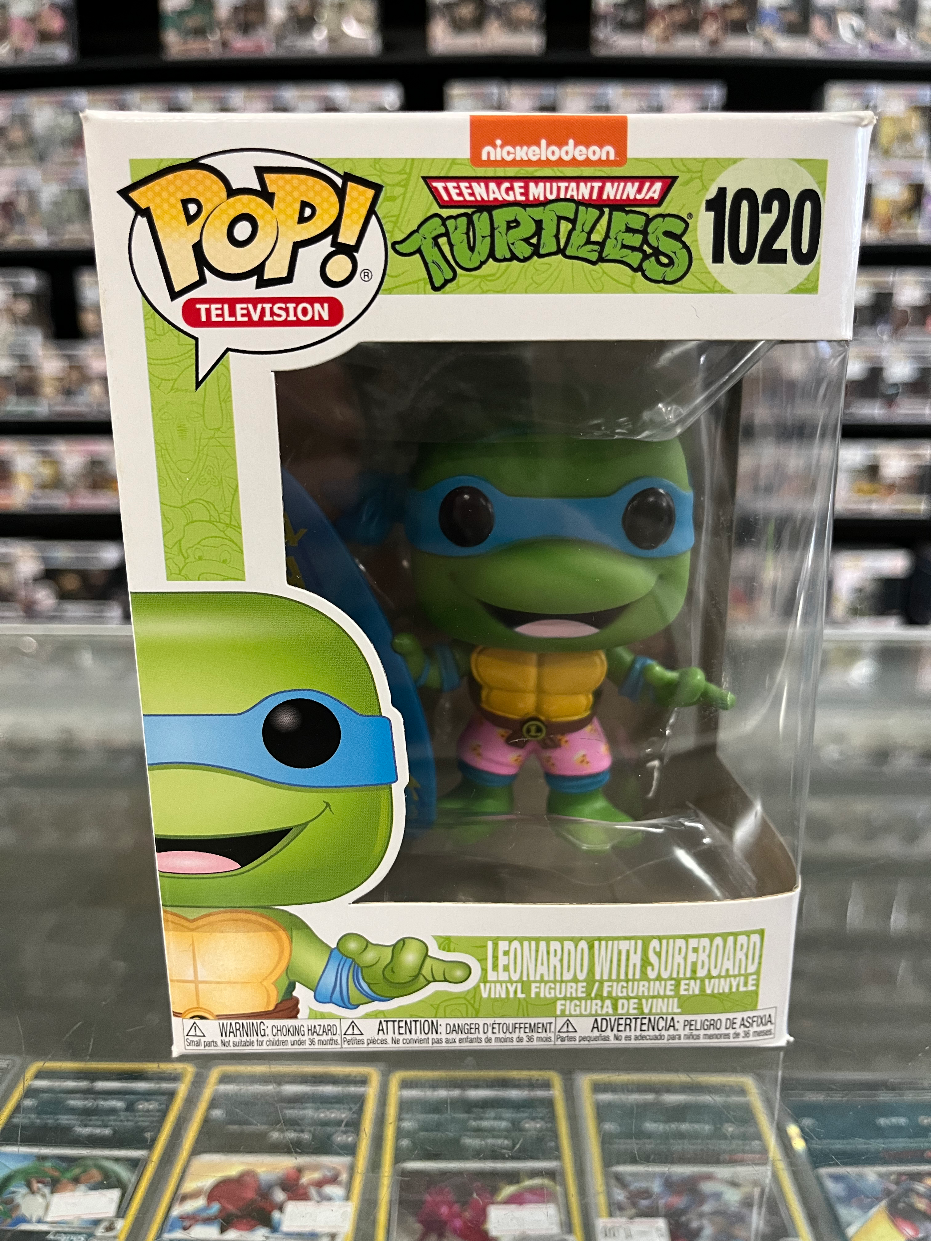 Leonardo With Surfboard 1020 Teenage Mutant Ninja Turtles Funko Pop