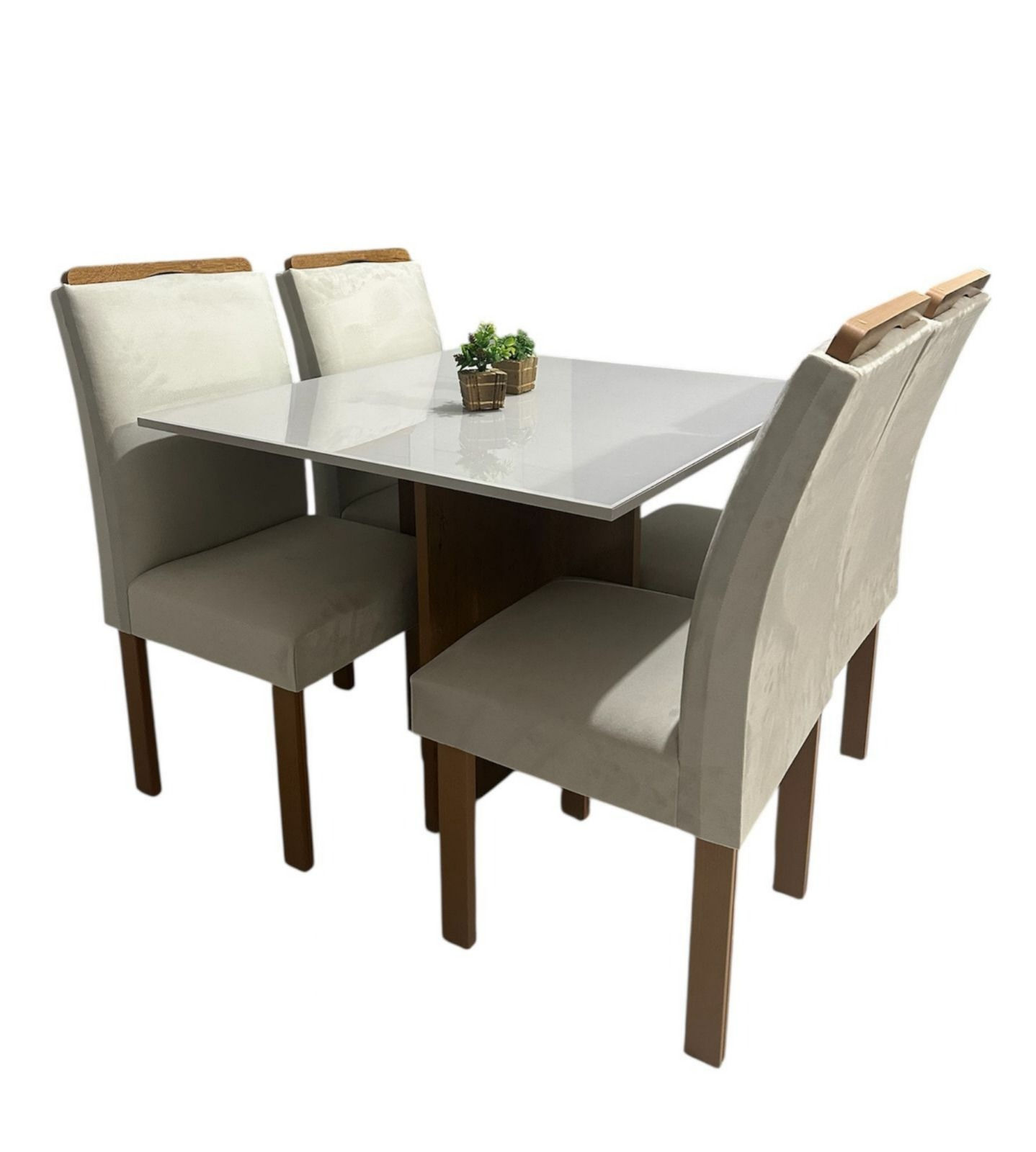 Conjunto de Mesa Salinas 120 4 Cadeiras Londres - Premoli