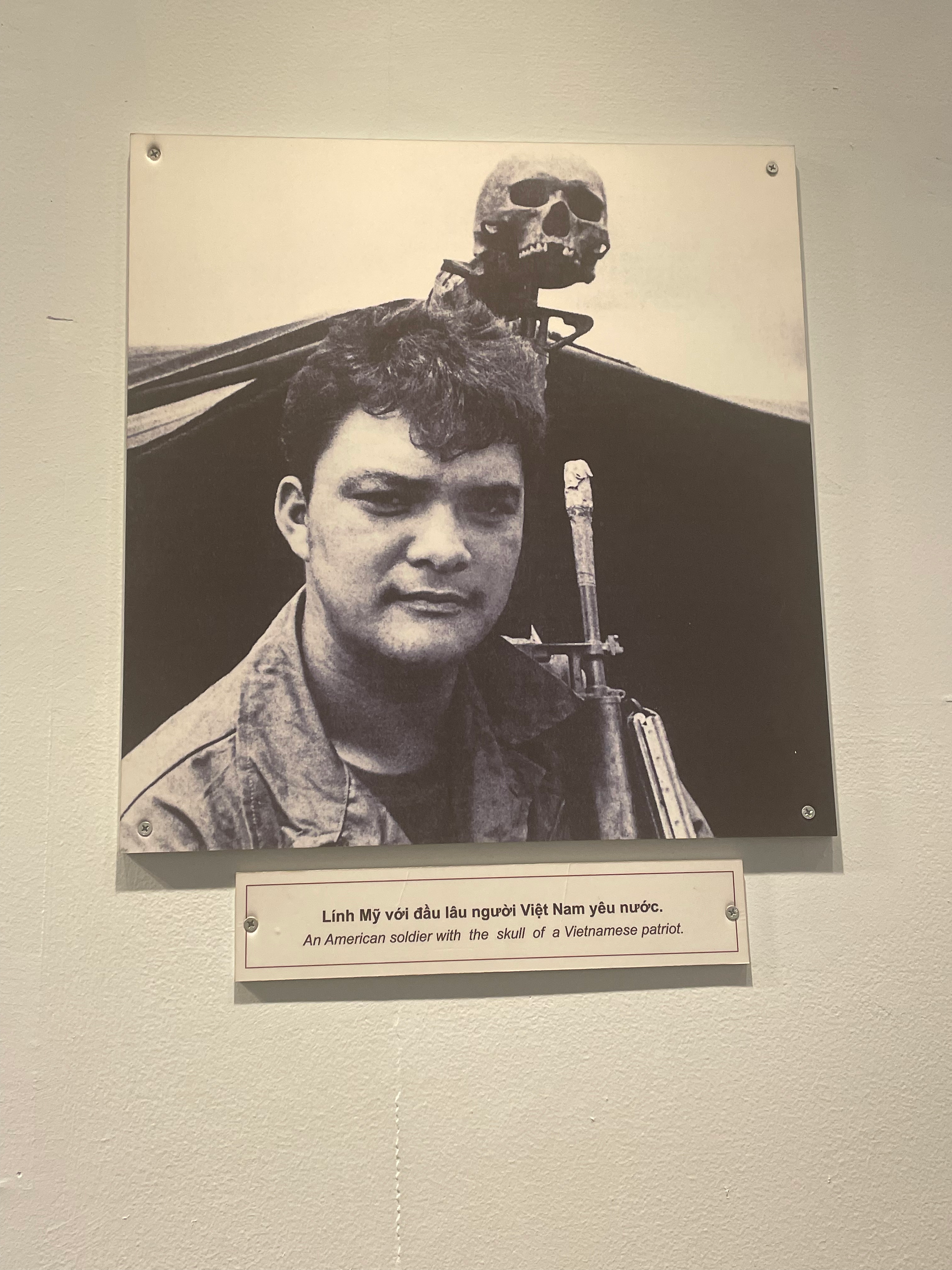 exhibit at the war remnants museum in ho chi minh city