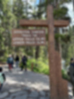 Signage at Johnston Canyon
