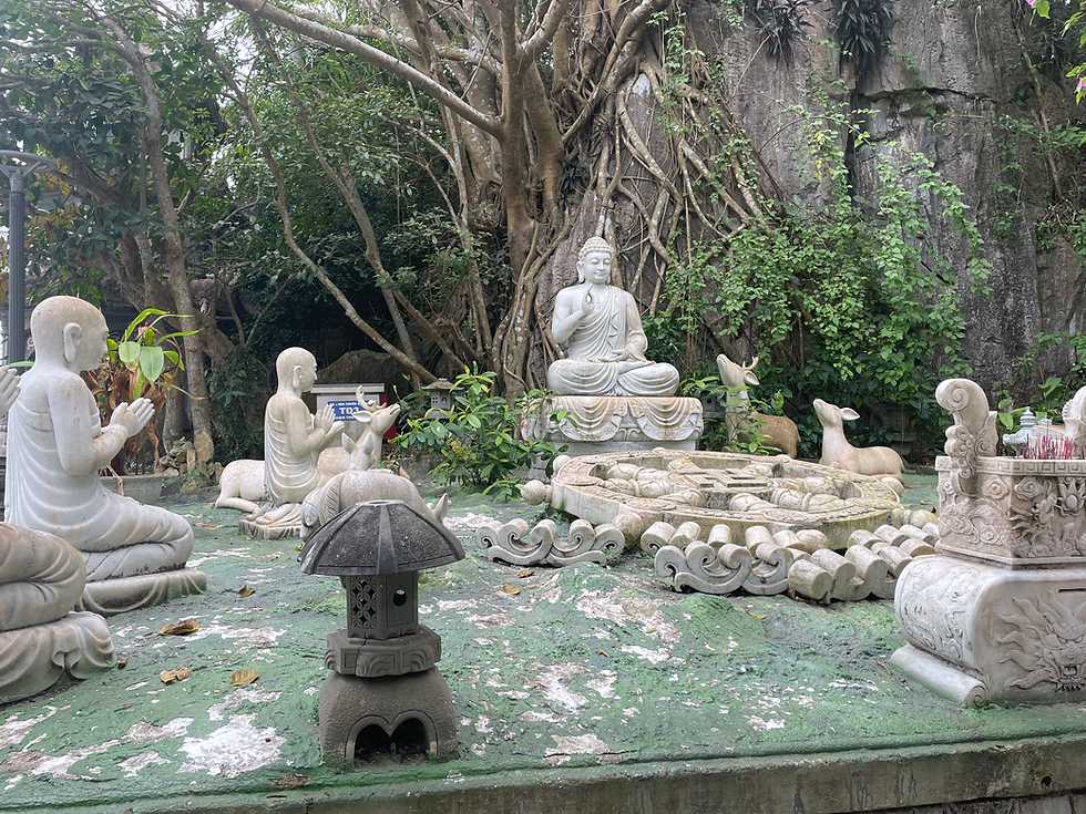 Buddha statues at Marble Mountain Da Nang Vietnam