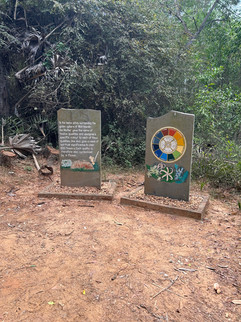 passage leading to Matrimandir at Auroville