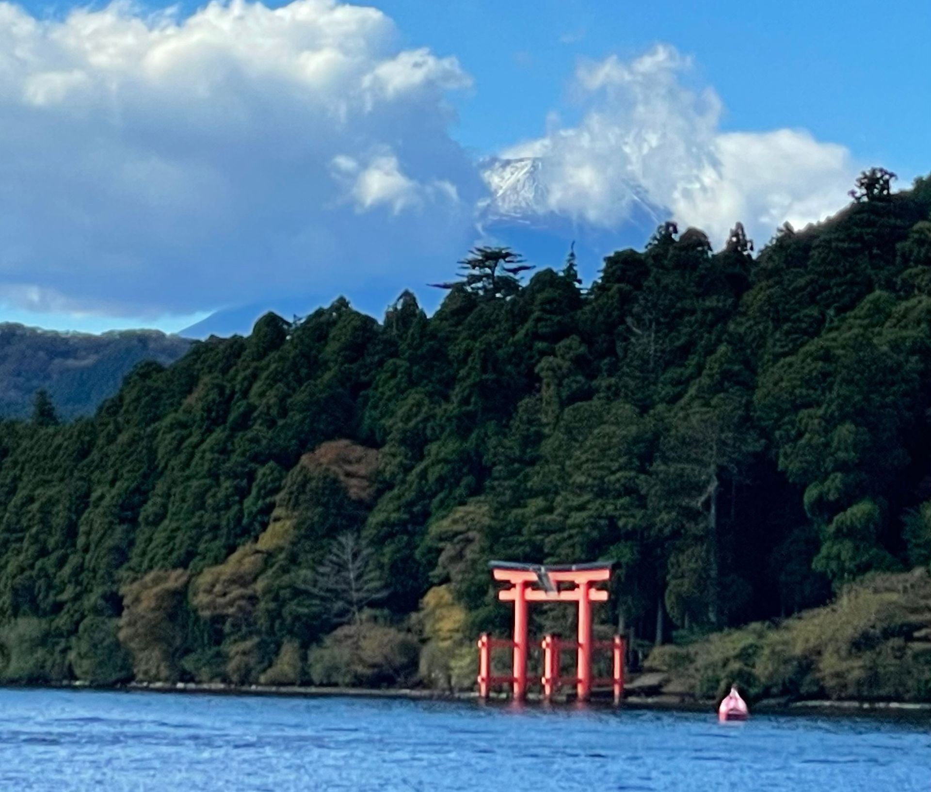 Torii gate at Lake Ashinoko