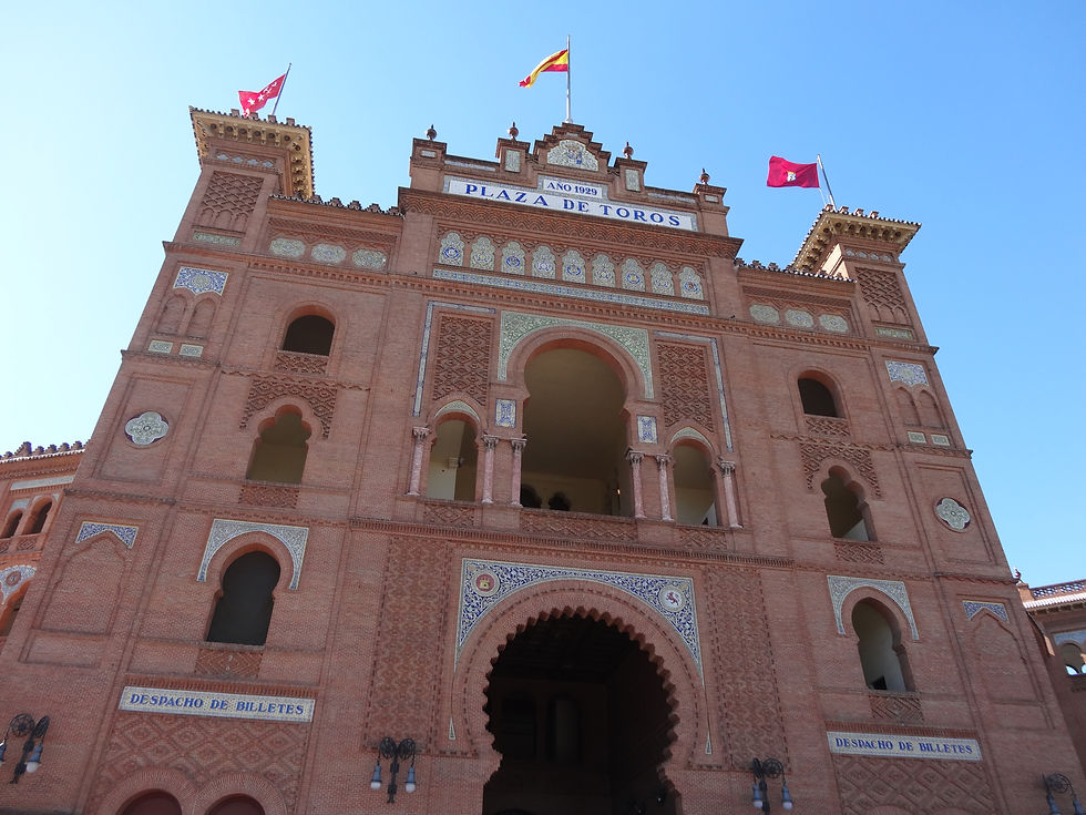 In front of Plaza de Toros Madrid Spain