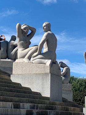 Sensuous stonework and statues at Vigeland Sculpture Park Oslo