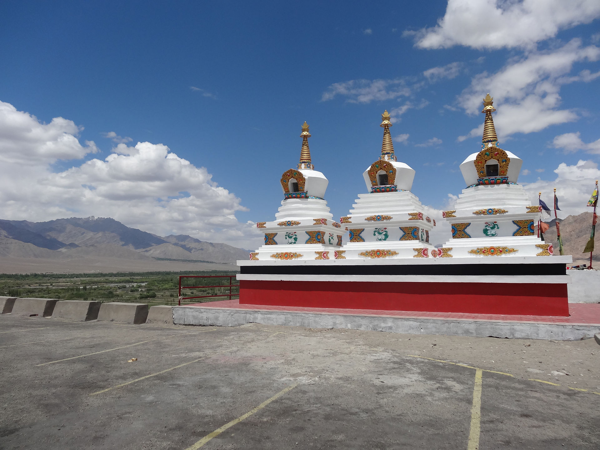 Roof top at Thikse Gompa in Leh
