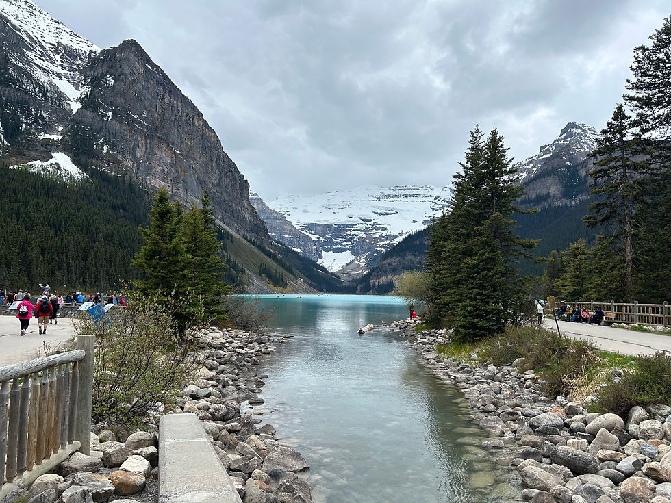 First view of Lake Louise