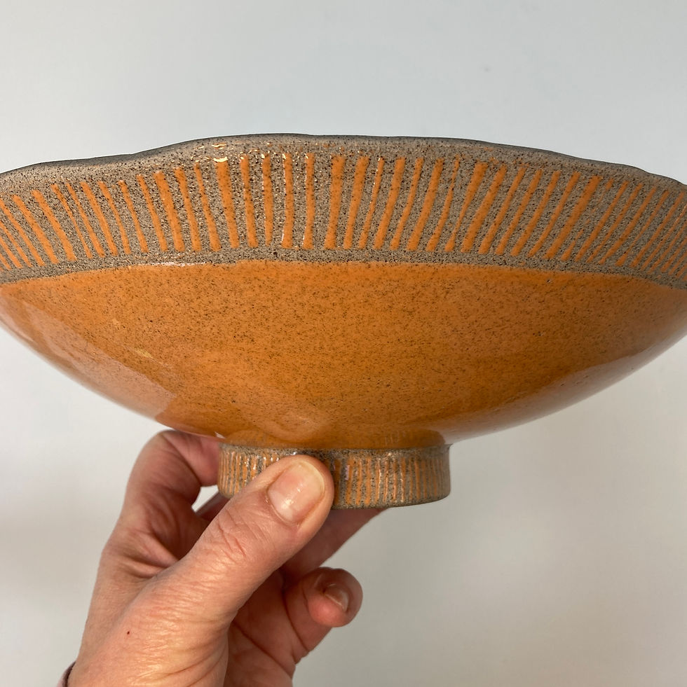 Juicy Orange Stoneware Bowl