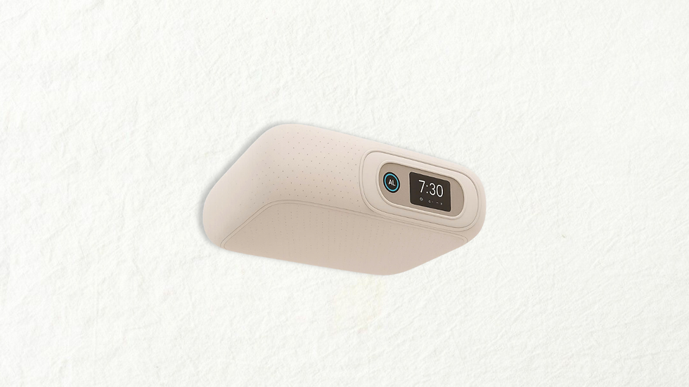 Hình thu nhỏ: Sản phẩm gối an giấc, gối ngủ thông minh PillowZest 2025. Mặt dưới.