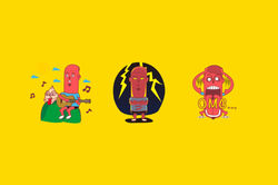 Mr.Sausage Line Sticker