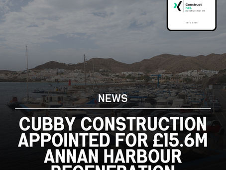 Cubby Construction Appointed for £15.6m Annan Harbour Regeneration