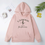 Thumbnail: Pink & Black Typography Print Relaxed Fit Hooded Sweatshirt