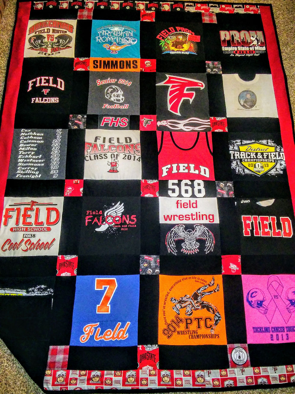 Thumbnail: Twin X-Long T-Shirt Memory Quilt