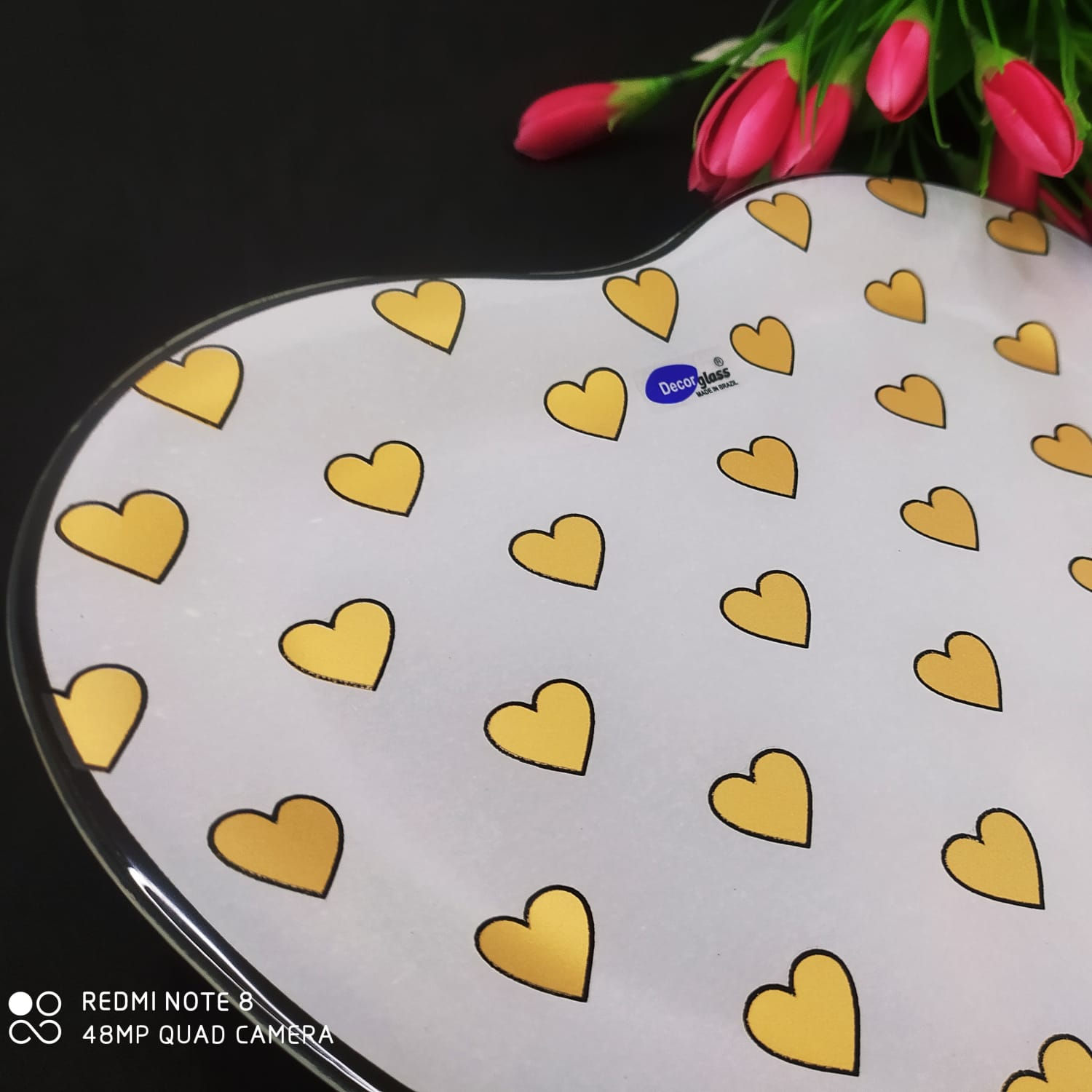 Conj C/ 2 Ornamentos De Vidro - Caração Grande 17593 25X22C