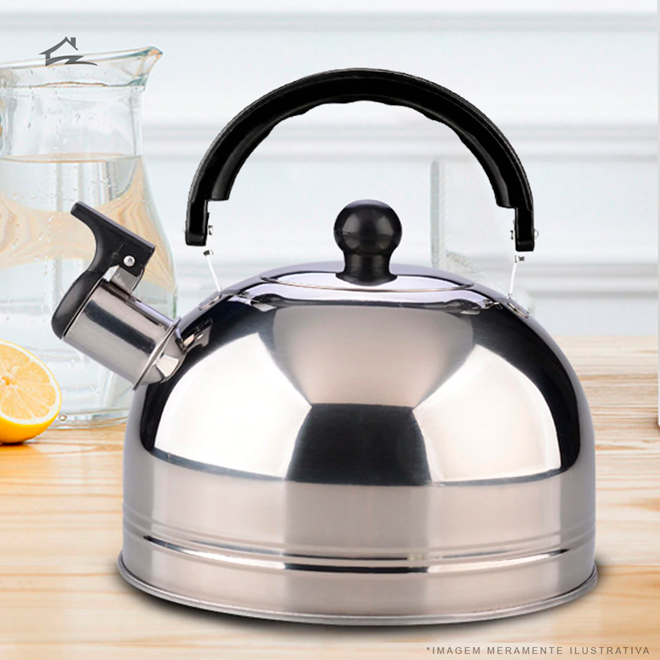 Miniatura: Cheleira Com Apito 2L Inox Cor Prata WX3614 Wellmix