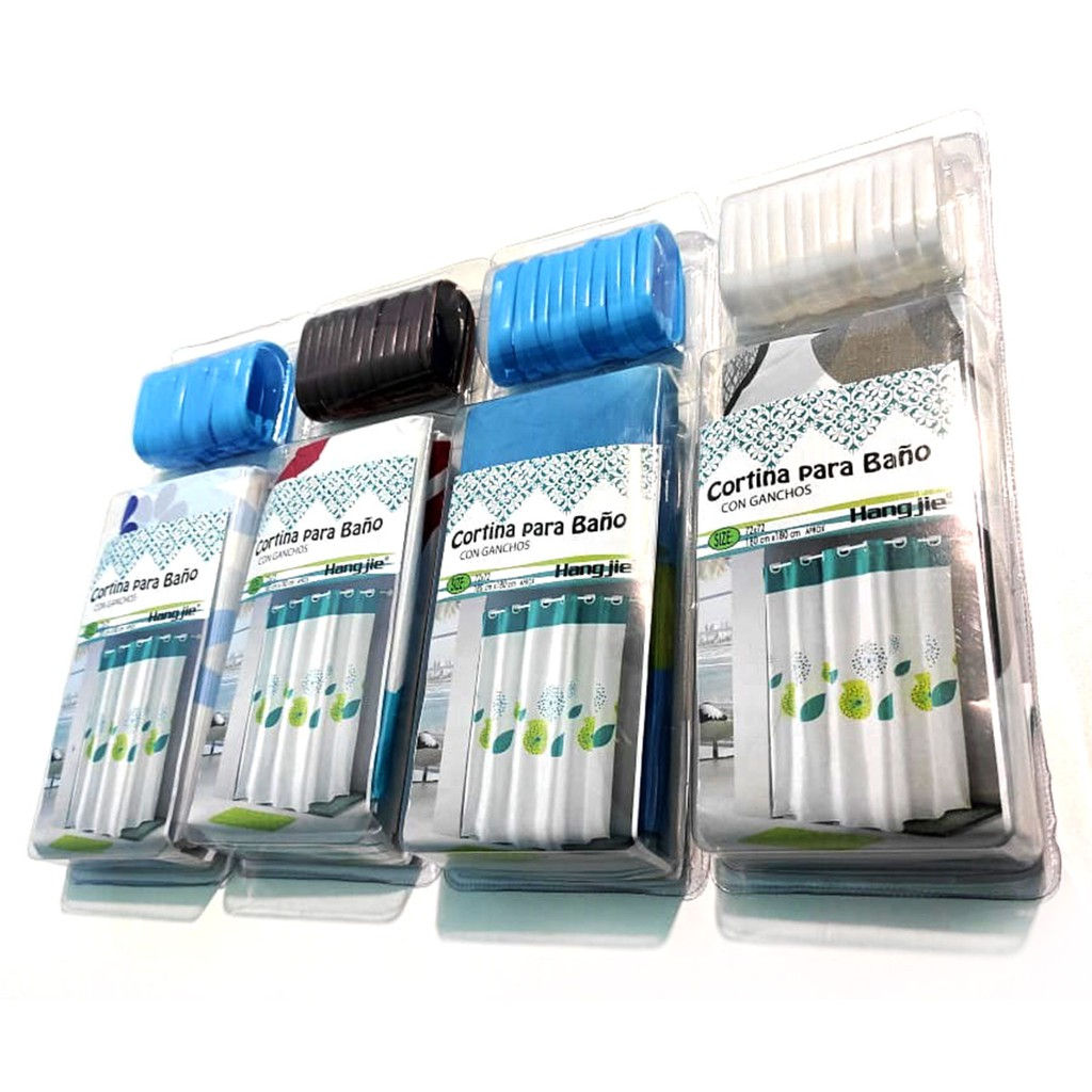 Cortina para Banheiro com Ganchos